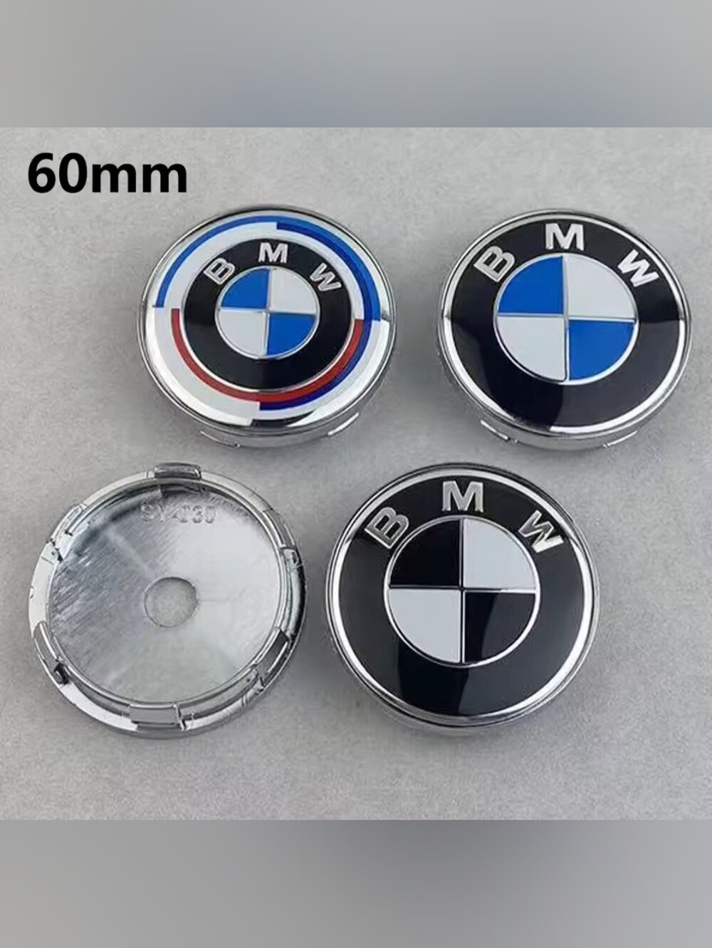 Set Of 4 BMW 60mm Rim Center Caps Choose Color 2.36"